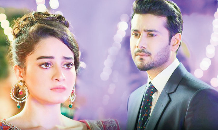 Aiman Khan and Ali Abbas in a still from drama serial Khali Haath.