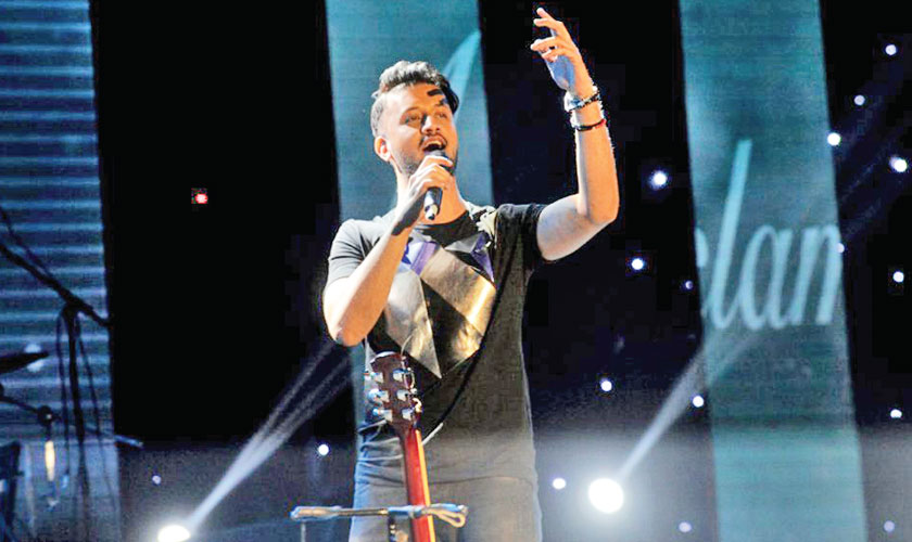 Atif Aslam performing at the Air Canada Centre during his recent North American tour. Image courtesy: SK Hasan Ali/Corbis via Getty Images