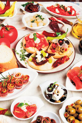 Canapes from the Mediterranean