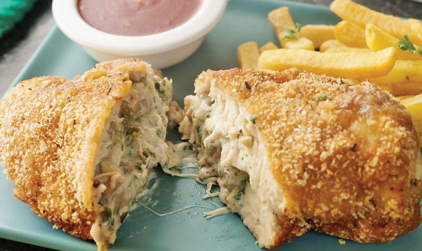 Creamy Mushroom and Jalapeño Stuffed Chicken