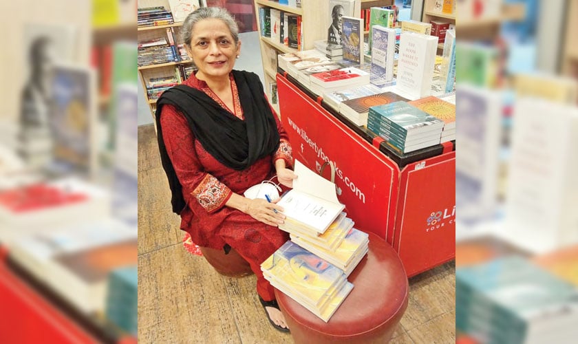 Shahbano at a book signing event
