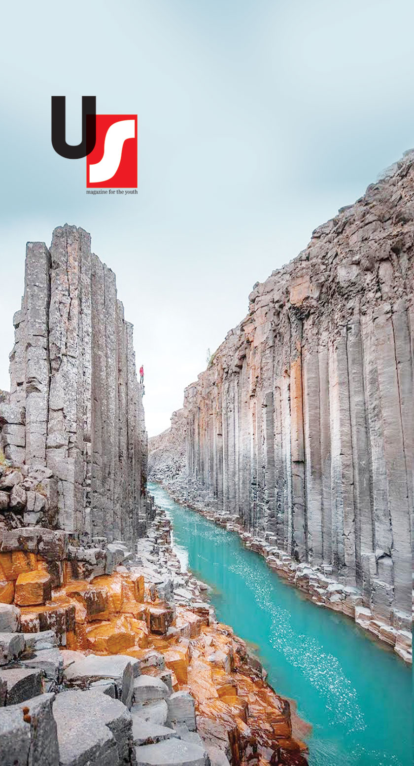 Natural basalt columns in Iceland