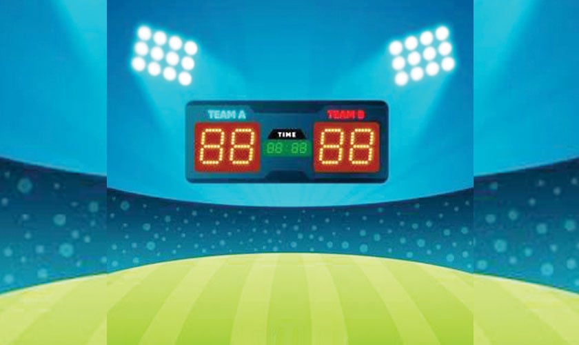 Never think about the score to win a game