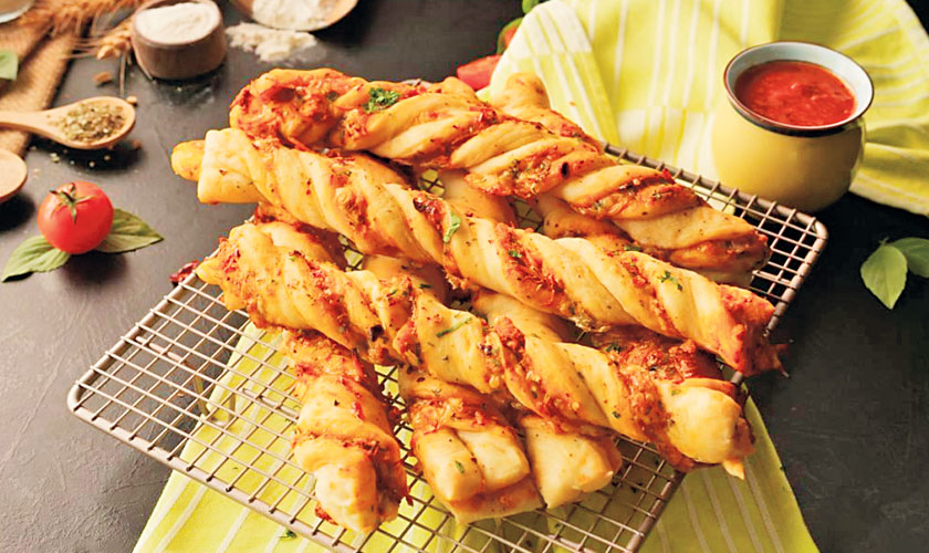 Twisted Pizza Sticks