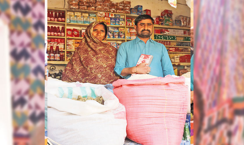 Haseena running her shop with her nephew