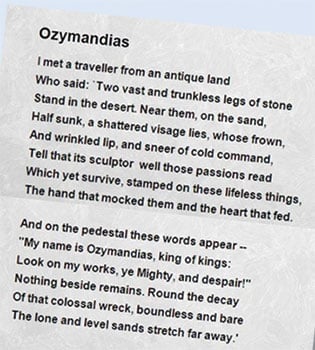 For the poetry buffs