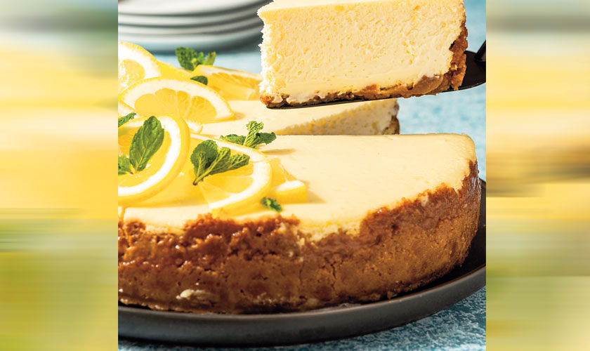 LEMON BAKED CHEESECAKE