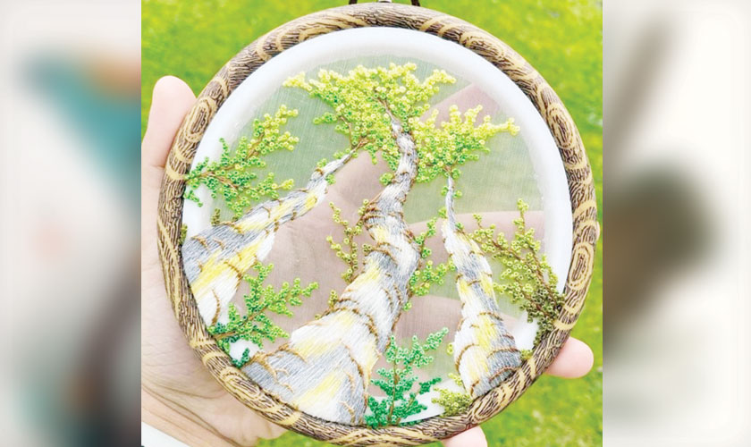 Dried and pressed flowers are molded into delicate sculptural vessels