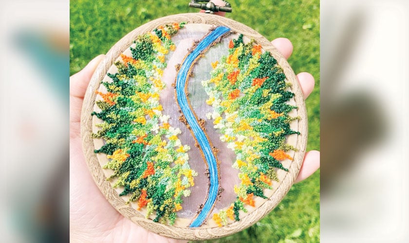 Dried and pressed flowers are molded into delicate sculptural vessels