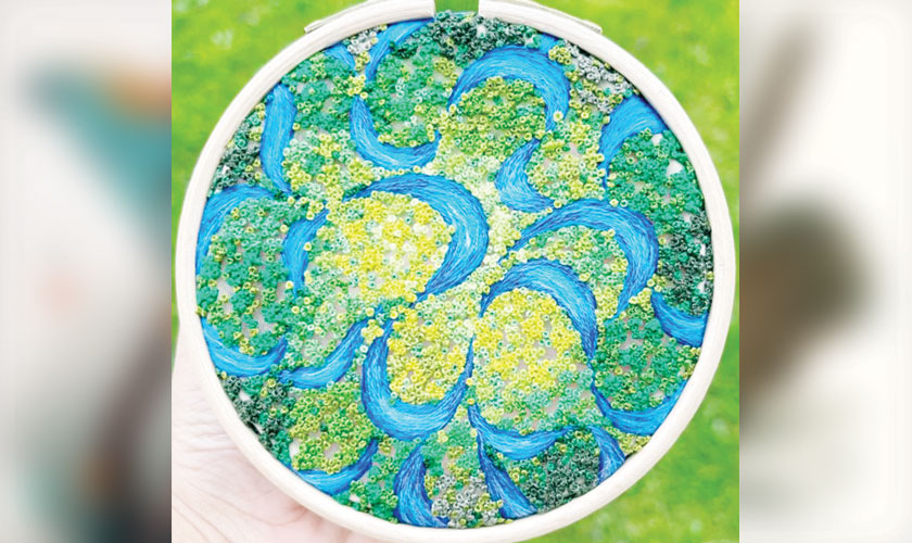 Dried and pressed flowers are molded into delicate sculptural vessels