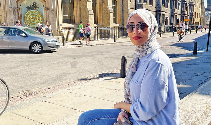 A woman with panache