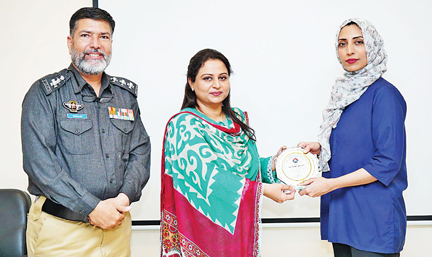 A woman with panache