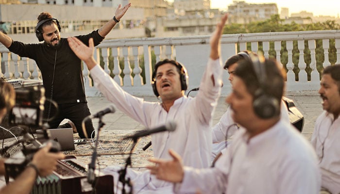 A very telling portrait of Zohaib Kazi: making music, surrounded by music, feeling music. TNS