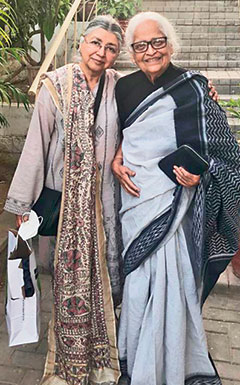With beloved friend and mentor -Zehra Bi - the poet Zehra Nigah
