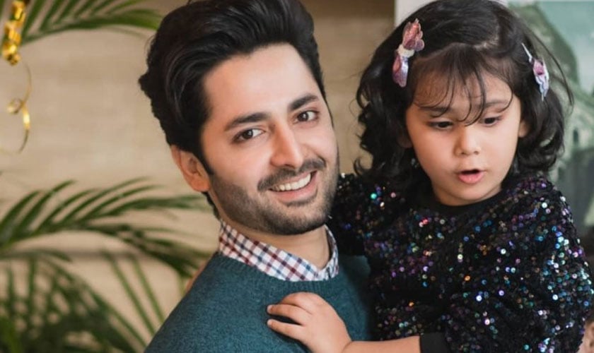 Danish Taimoor has two adorable little kids, Hoorain Taimoor and Muhammad Rayyan Taimoor, with Ayeza Khan and together the family is always seen in perfect photos. The handsome actor seems like he is a fun dad around his kids.