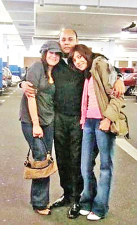 KK with his daughters - Nadia and Zara