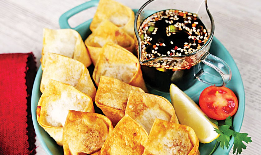 CREAMY BEEF STUFFED WONTONS