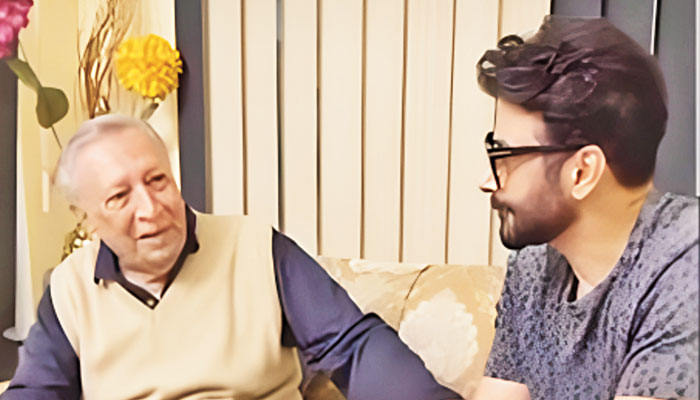 Talat Hussain with Faysal Qureshi