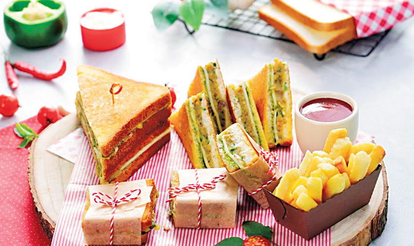 Crispy Potato Cheese Sandwich