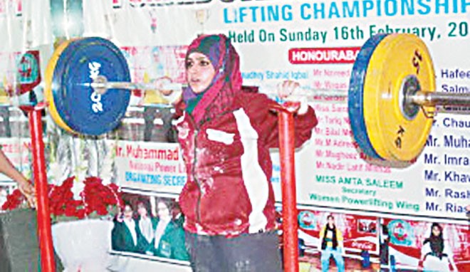 Power-lifting gets popular among Pak women