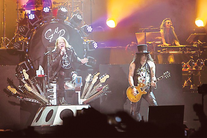 Hard rocking but less dangerous: The Guns n Roses reunion