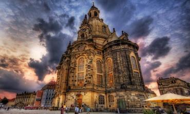 Alone in deserted Dresden