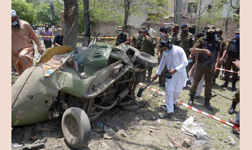 It is believed that the car made it past a police check-post at the Babu Sabu Interchange because it did not carry the explosive device at the time. The IED was planted in the vehicle later on.