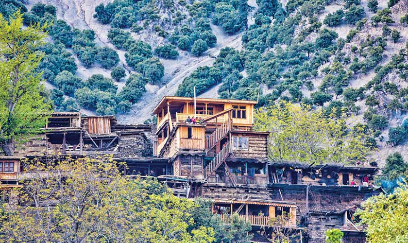 A typical house in Kalash Valley.