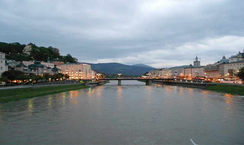 Salzach River, Austria.