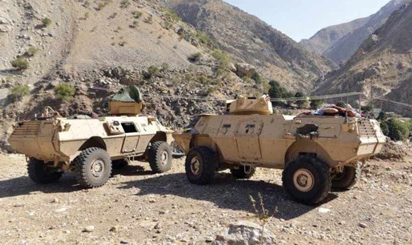 Armoured vehicles seen in Panjshir Valley, north of Kabul, Afghanistan on August 25. — Reuters