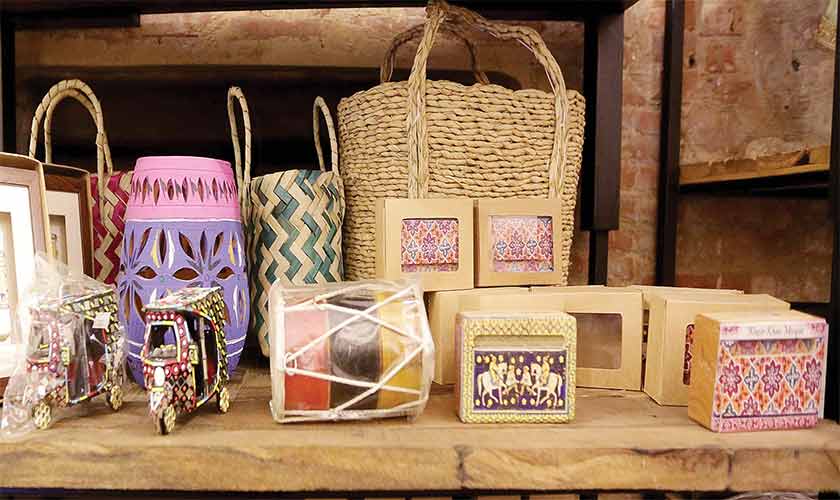 Most of the products available here are handmade. — Photos by Rahat Dar
