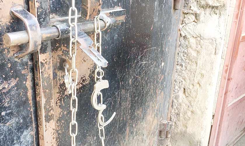 Taliban fighters escorted us to take a look at the empty prison cells.