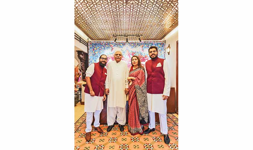 The Niazi family at the launch of their concept store, Niazis.