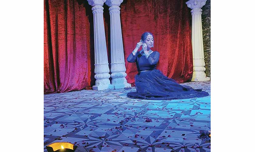 Various shades of red and purple added to the ambience, creating a subtle yet enigmatic effect.