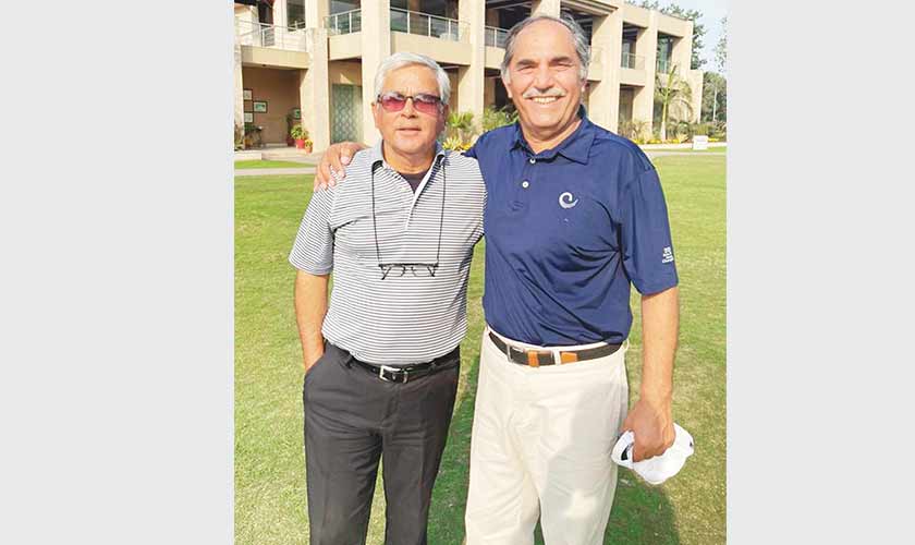 Asad I.A Khan with Pakistan golf legend Taimur Hasan