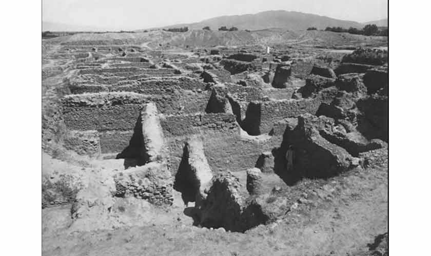A view of Bhir Mound, Taxila, circa 1930. — Photo courtesy Oriental Museum Collection, Durham University.