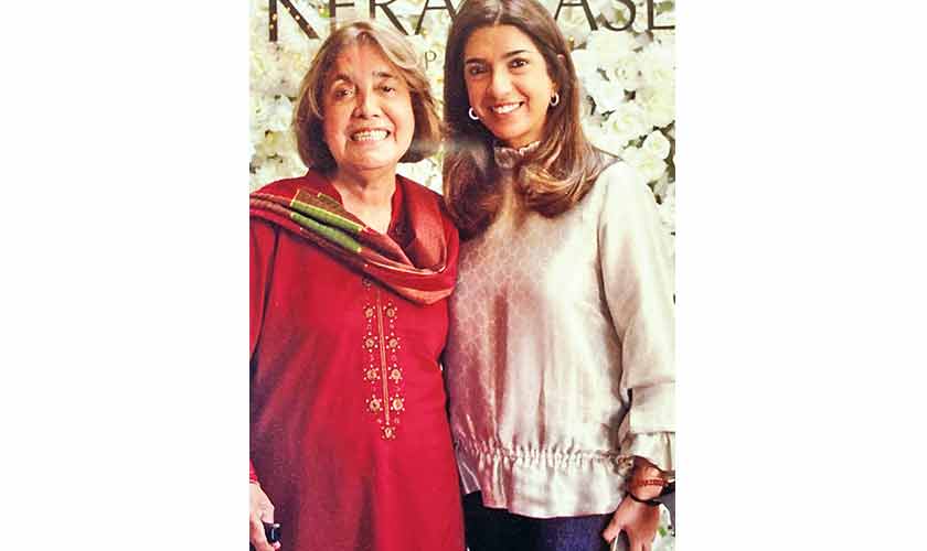 Saman Nomani with her inspiration, her mother.