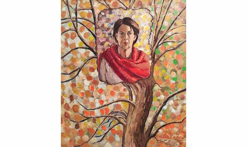 Family Tree; oil on board. — Images: Courtesy of Asif Akhtar