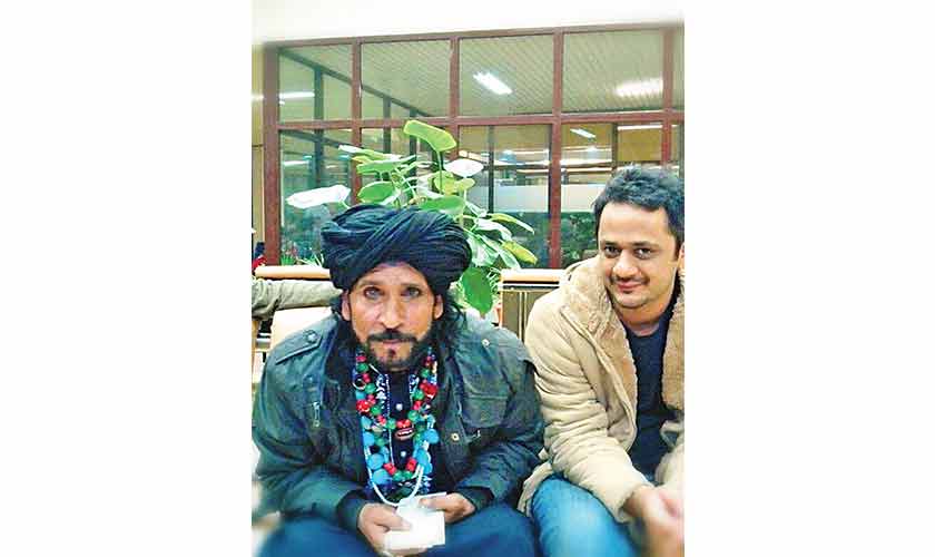 As a studio artist and music producer, Saad has worked with several of the industry’s most prominent names. Seen in this image with Saeen Zahoor.