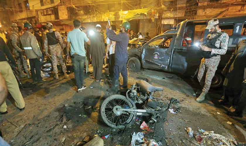 Terrorists target Karachi