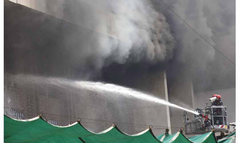 The hospital administration says the fire got out of hand due to the presence of highly inflammable materials such as drip sets, syringes, spirit etc. — Photo by Rahat Dar
