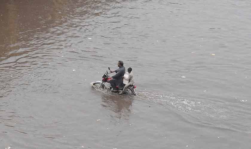 Urban flooding affects settlements of all types, ranging from katchi abadis to urban centres. — Photo by Rahat Dar