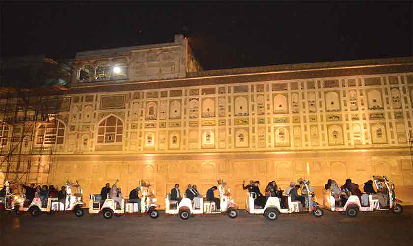 Mural Wall at Lahore Fort.