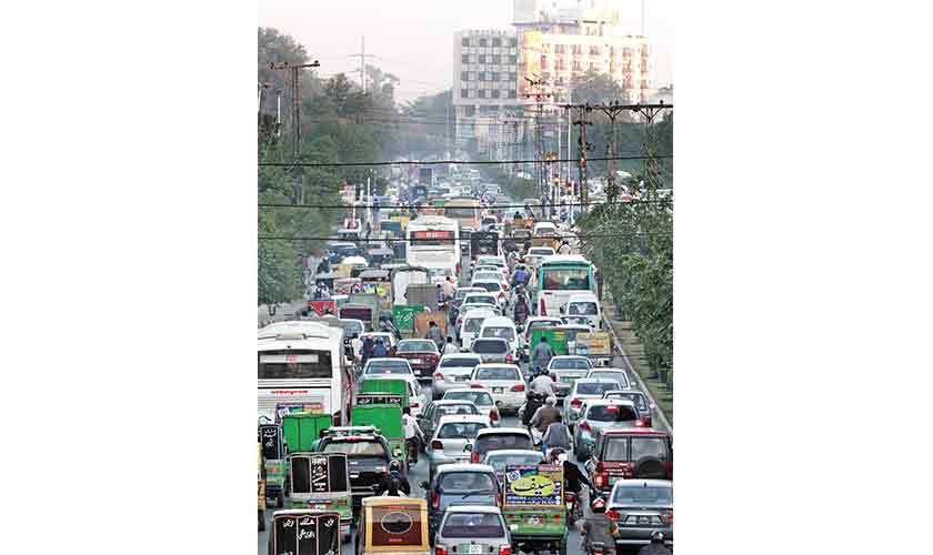 The alarming increase in the number of private vehicles is expected to result in acute road obstructions and mobility issues over the coming years. — Photo by Rahat Dar