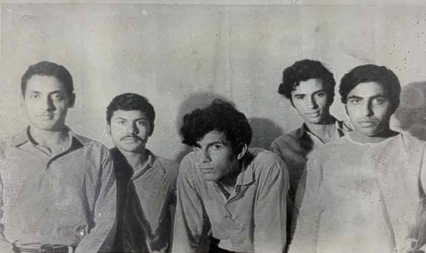 1971: (from left to right) Salman Shahid, Nazir Kamal, Imran Aslam, Sarwat Ali and Usman Pirzada.