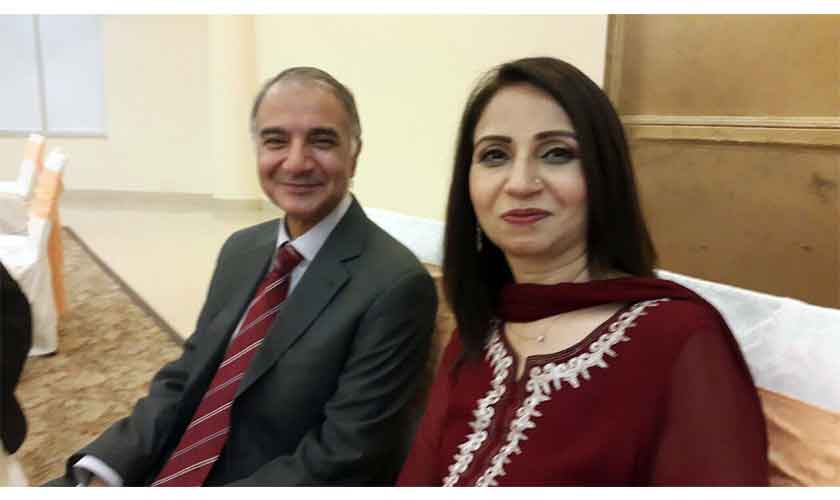 Amina Zia with the late Dr Zia Ullah, (her husband). — Photo provided by Amina Zia