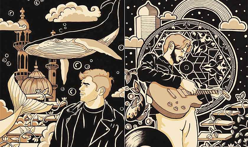 Illustration for their debut album, Khwab.