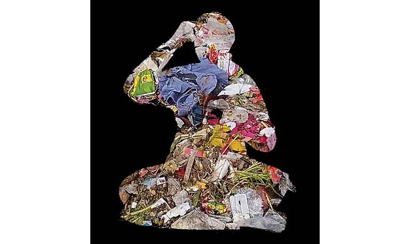 One of the five installations by Brishna Amin Khan.