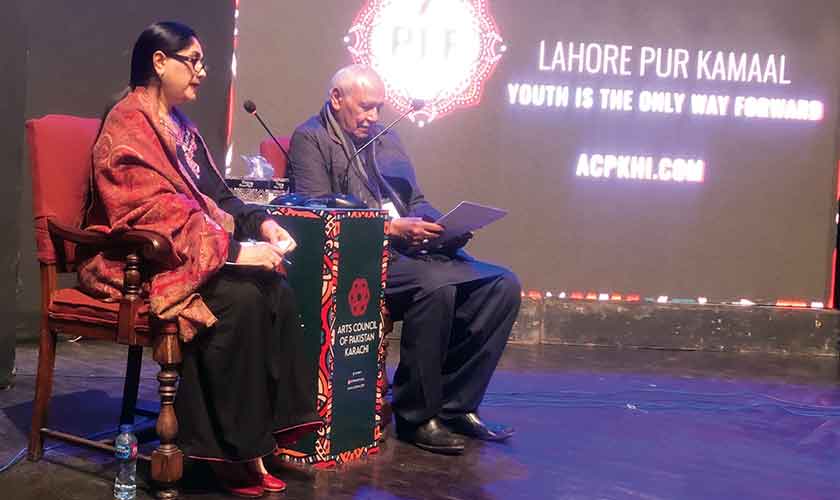 The speakers included noted histori an and columnist Fakir Aijazuddin. — Photos by the author