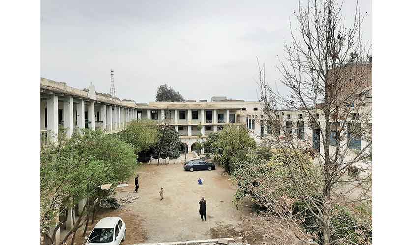 Central courtyard of Model High School, formally called Sanatam Dharam High School
